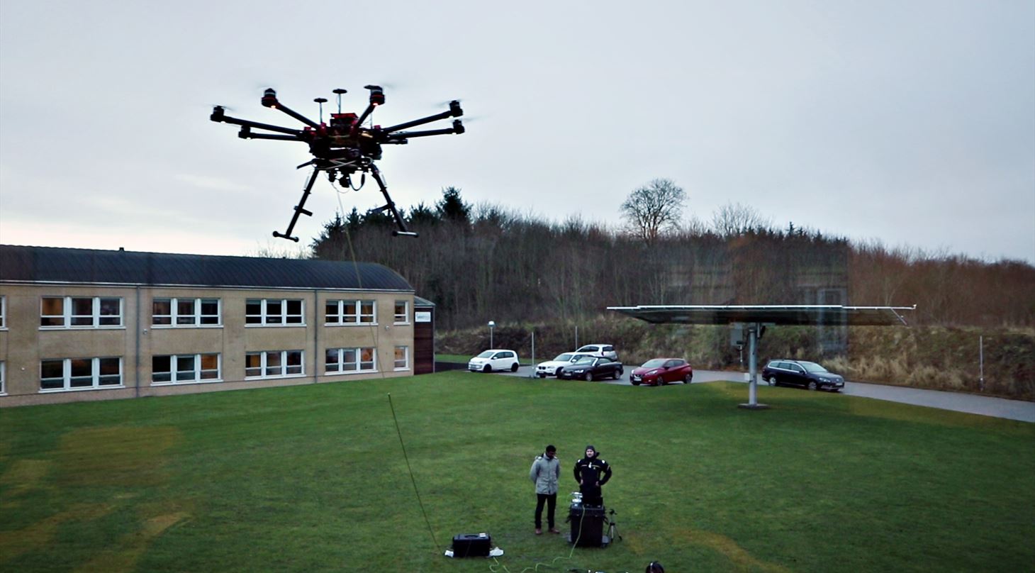 billede af mur- og betondrone